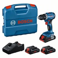 BOSCH Akku-Bohrschrauber GSR 18V-45 3 x ProCORE18V 4.0Ah...