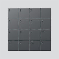 SIEDLE Codeschlossmodul COM 611-02 DG dunkelgrau-glimmer