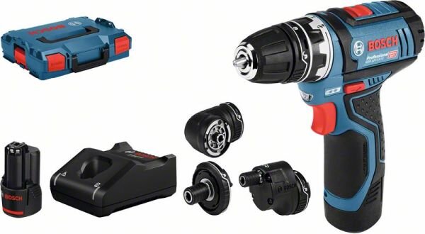 BOSCH Akku-Bohrschrauber GSR 12V-15 FC FlexiClick im Set
