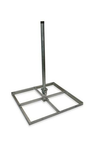 TELEVES Balkonst&auml;nder ABAKUS BS40/4 Mast f 4 Betonplatten 400x400mm
