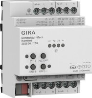 GIRA Dimmaktor 202500 4f REG Kmf KNX Secure