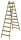 PROT Holz-Stehleiter PHSLAE29 Alu-Stufen eins. 2x9 L:2,53m
