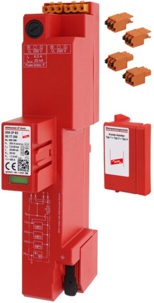 DEHN Kombi-Ableiter Typ1+2 DEHNshield DSH ZP B2 SG TT255 f&uuml;r TT/TNS