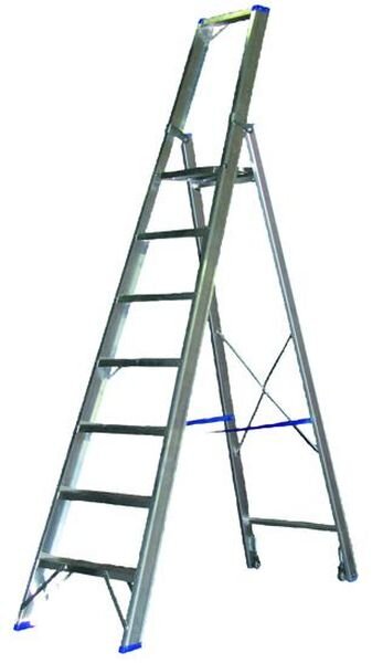 PROT Stufenstehleiter PSB15 mit B&uuml;gel 1x5 L:2,06m