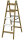 PROT Holz-Stehleiter PHSLAB25 Alu-Stufen beids. 2x5 L:1,47m