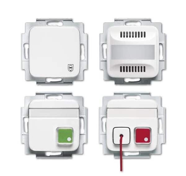 BUSCH-JAEGER Ruf-Set 1510 UC-214-101 f.Behinderten-WC alpinwei&szlig;