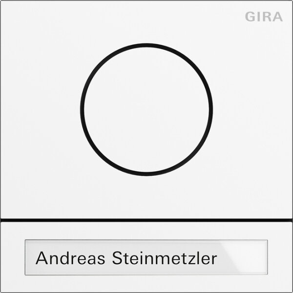 GIRA T&uuml;rlautsprechermodul 5565902 System 106 Verkehrsweiss lack.