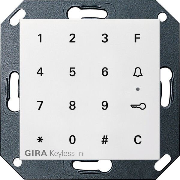 GIRA Codetastatur 260503 System 55 Reinwei&szlig; gl&auml;nzend Keyless In