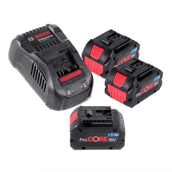 BOSCH Starter-Set 3x ProCore 18V 4,0Ah +GAL 1880 CV