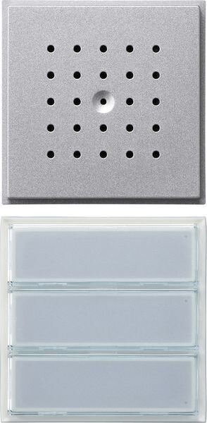 GIRA Audio-T&uuml;rstation 126165 UP 3fach TX_44 WG UP Alu