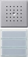 GIRA Audio-T&uuml;rstation 126165 UP 3fach TX_44 WG UP Alu