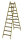 PROT Holz-Stehleiter PHSPSL29 Sprossen 2x9 L:2,53m