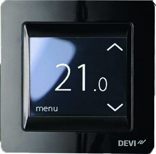 DEVI Uhren-Thermostat DEVIreg Touch schwarz