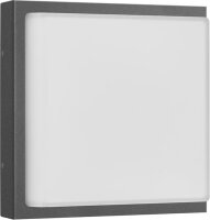 LCD LED-Wandleuchte LB24 Edelstahl graphit 12W 1200lm 3000K