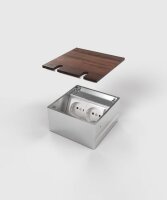 Bodensteckdosen Systemtechnik Bodensteckdose 2x Schuko...