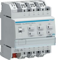 HAGER Schalt-/Jalousieausgang TXA606D easy 6/3fach 16A...