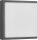 LCD Wandleuchte LB24 Edelstahl graphit E27
