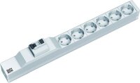 BACHMANN Steckdosenleiste 19 1HE 6xCEE7/3 1xFI 2,0m CEE7/7