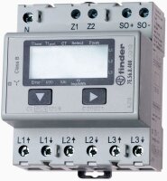 FINDER Wirkstrom-Wandlerzähler elektr. 3x5A...