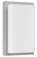 LCD Wandleuchte LB24 Alu Opalglas E27 hellgrau m. BM
