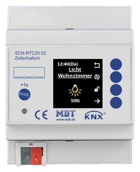 MDT Schaltuhr 20 Kan&auml;len und Farbdisplay 4TE REG