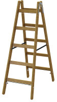 PROT Holz-Stehleiter PHSPSL25 Sprossen 2x5 L:1,47m