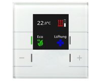 MDT Raumtemperaturregler Glas Smart mit Farbdisplay...