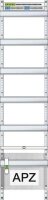 ABN Verteilerfeld 1APZ 1V5 60TE 250x1050mm