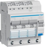 HAGER FI/LS-Schalter ADZ366D 3x 1polig+N 6kA C16A 0,03A A