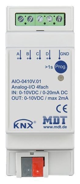 MDT Schaltaktor AIO-0410V.01 4fach 2TE REG 0-10V