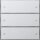 GIRA Tastsensor 2033112 3 KNX Komfort 3fach Fl&auml;che rw