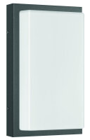 LCD Wandleuchte LB24 Edelstahl graphit E27 max.75W