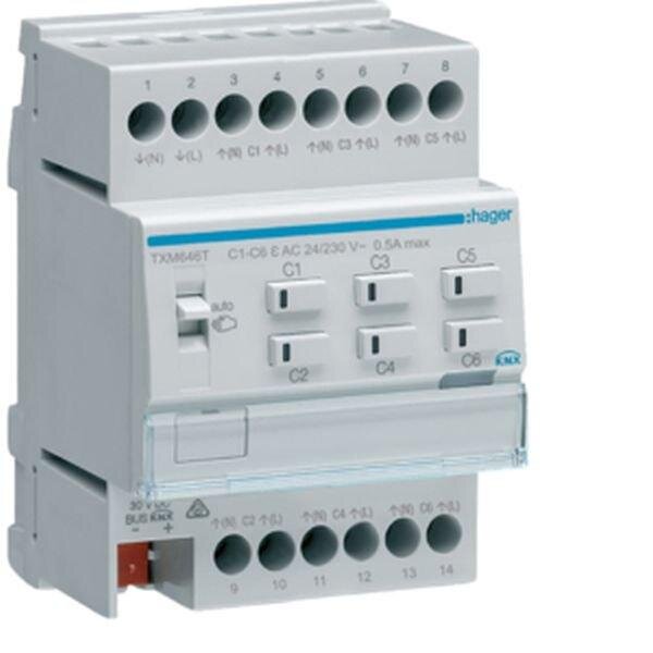 HAGER Heizungsaktor TXM646T 6fach KNX easy