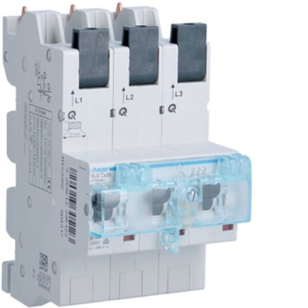 HAGER SLS-Schalter HTS335C 3P 35A f&uuml;r Sammelschiene