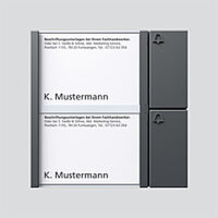 SIEDLE Tastenmodul BTM 650-02 DG dunkelgrau-glimmer 2fach