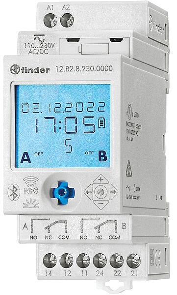 FINDER Jahreszeitschaltuhr Astro 2 Wechsler 16 A f&uuml;r 230 V AC