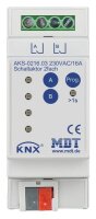 MDT Schaltaktor 2-fach 2TE REG 16A 230VAC C-Last