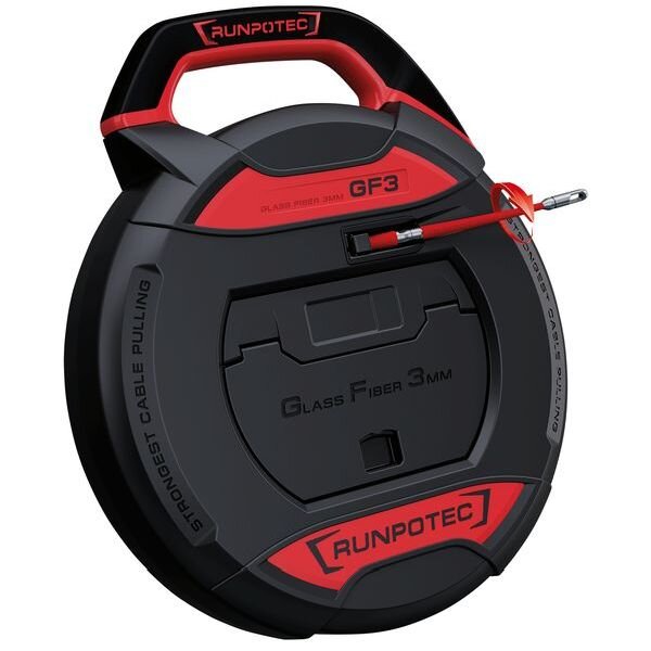 RUNPOTEC Glasfaserstab GF3 D:3mm o.Meterz&auml;hler 30m f.RD:10-50mm