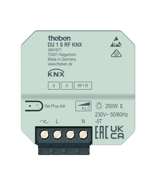 THEBEN UP-Funk-Dimmaktor DU 1 S RF KNX