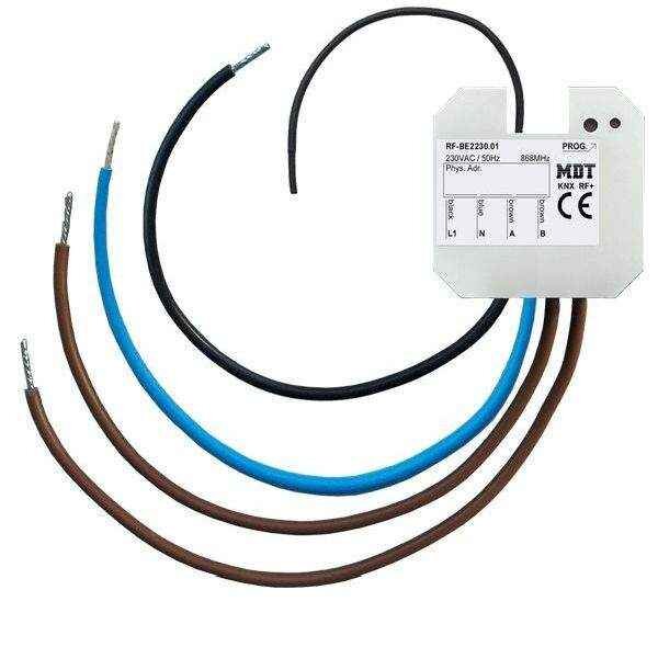 MDT KNX RF + Tasterinterface RF-BE2230.01 2fach UP Ausf&uuml;hrung 230VAC