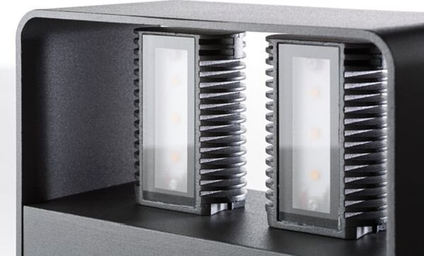 LCD LED-Wandleuchte LB24 graphit 4x3,5W 960lm 3000K