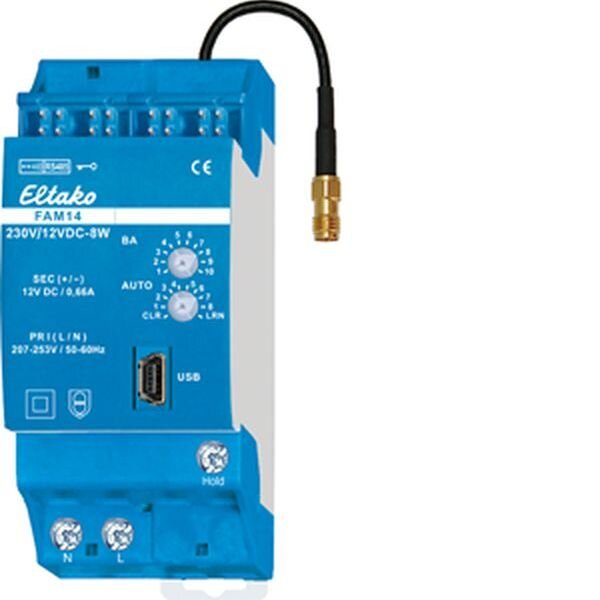 ELTAKO Funk-Antennen-Modul FAM14 RS485-Bus mit Schaltnetzteil