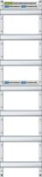 ABN Verteilerfeld 1V7 84TE 250x1050mm 7xGer&auml;teschiene