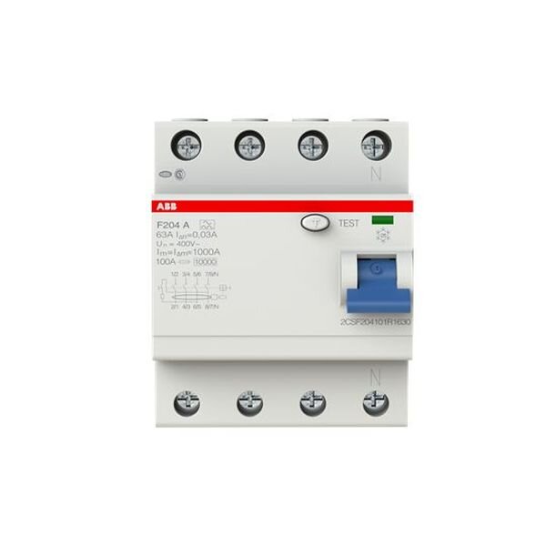 ABB FI-Schutzschalter F204A-63/0,03A 4polig