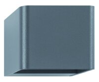 LCD LED-Wandleuchte LB24 7W alu-Druckguss graphit 540lm...