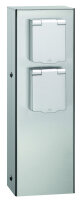 LCD Steckdosensäule LB24 2fach aus Polycarbonat...