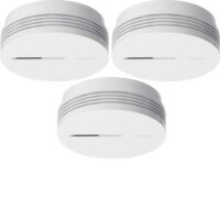 HAGER Rauchwarnmelderset TG600AL-3 Standard Q 3V weiss...