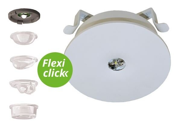 RP-Technik LED-Notleuchte ILEL423SC Einbau mit Linsensystem