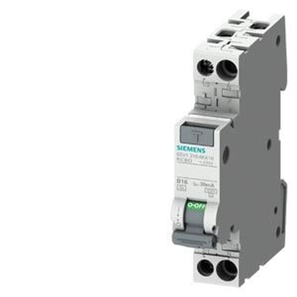 SIEMENS FI/LS-Schalter 1TE 1P+N 6kA Typ F 30mA C16