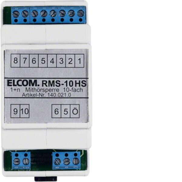 HAGER ELCOM Mith&ouml;rsperre RMS-10 HS 1+n 10 Teilnehmer